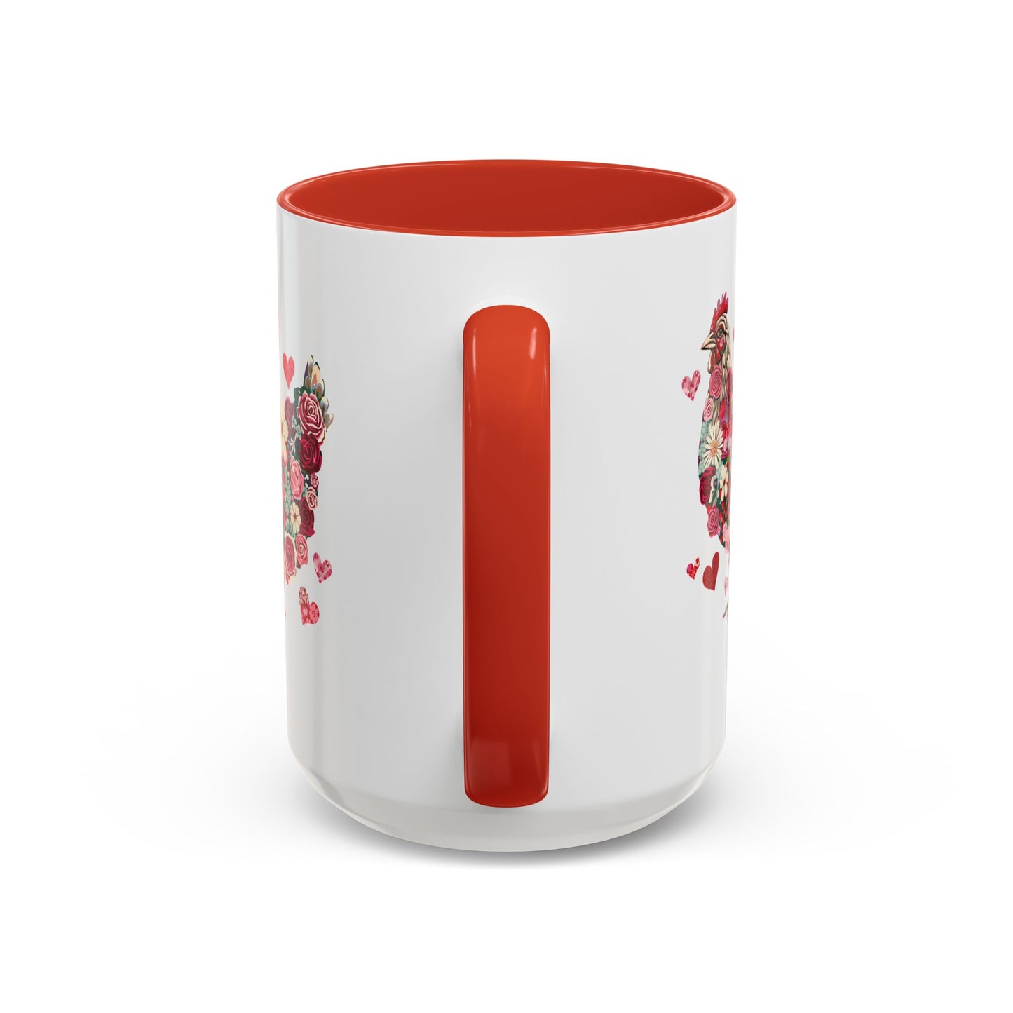 Chicken Love Flowers Mug