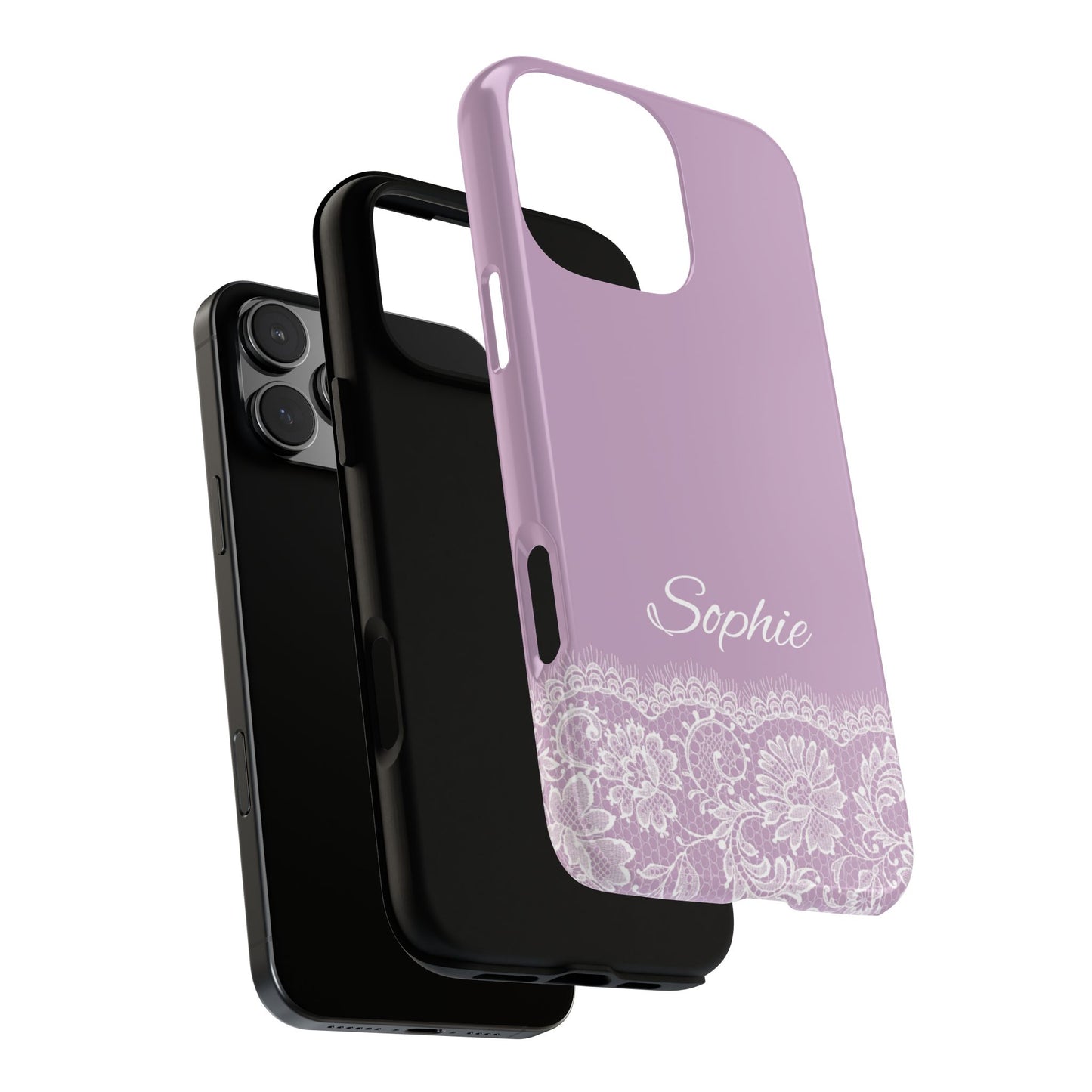 Sweet Purple Lace Tough Phone Case - Personalized