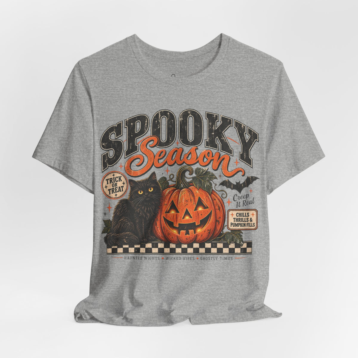 Spooky Season Cat Pumpkin T-Shirt