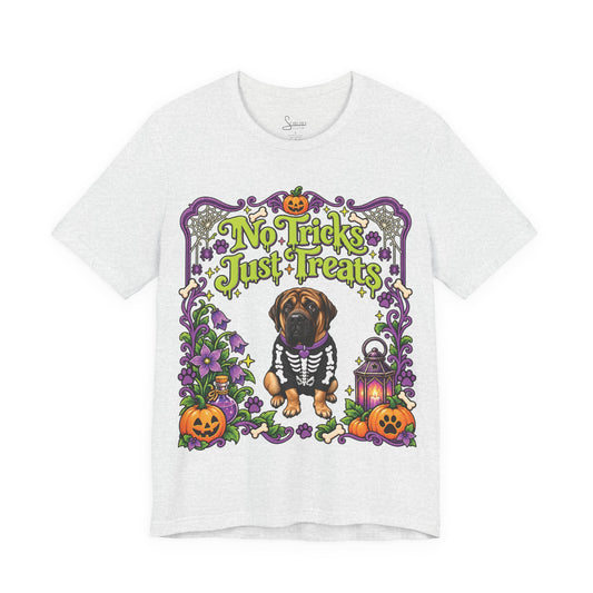 No Tricks just Treats Skeleton T-Shirt - Personalized