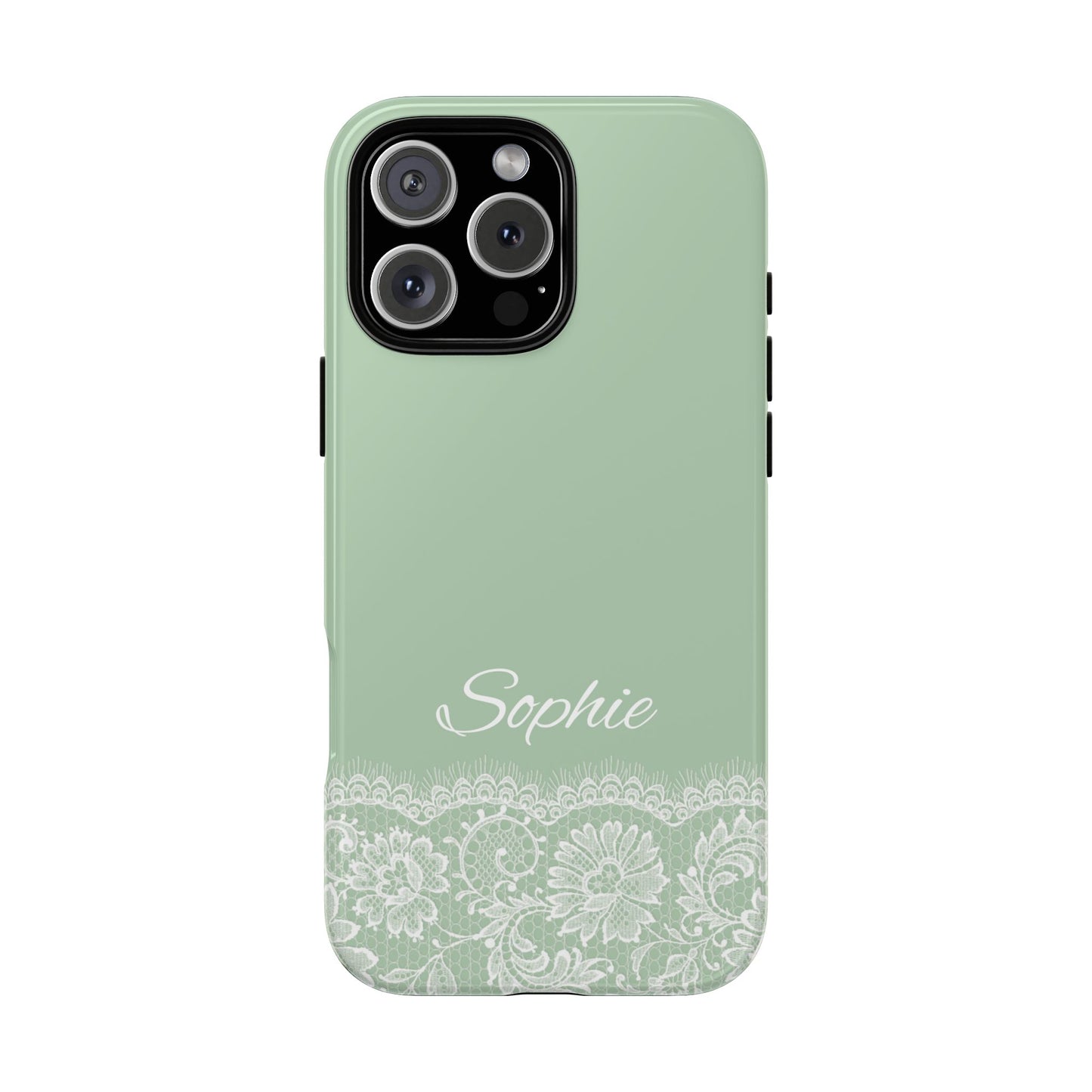 Sweet Green Lace Tough Phone Case - Personalized