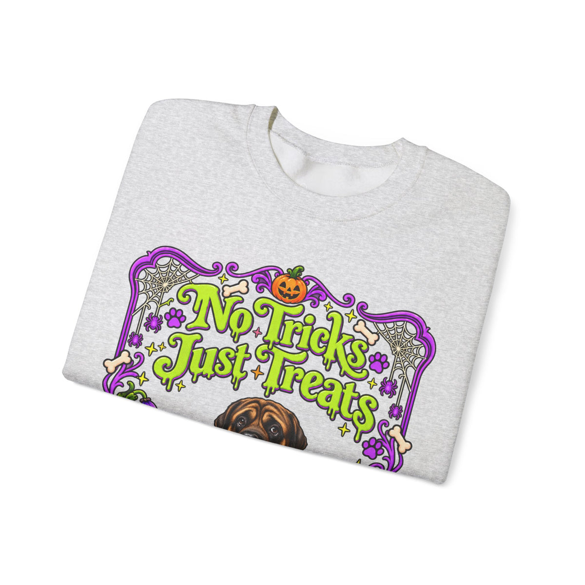 No Tricks just Treats Pumpkin Sweatshirt - Personalized