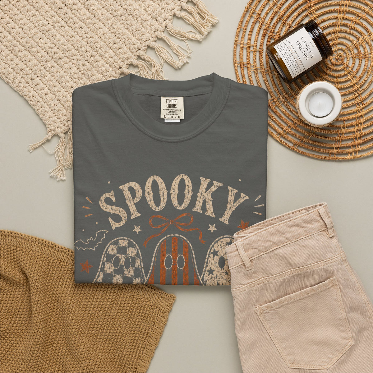 Spooky Season 3 Ghosts Dyed T-Shirt