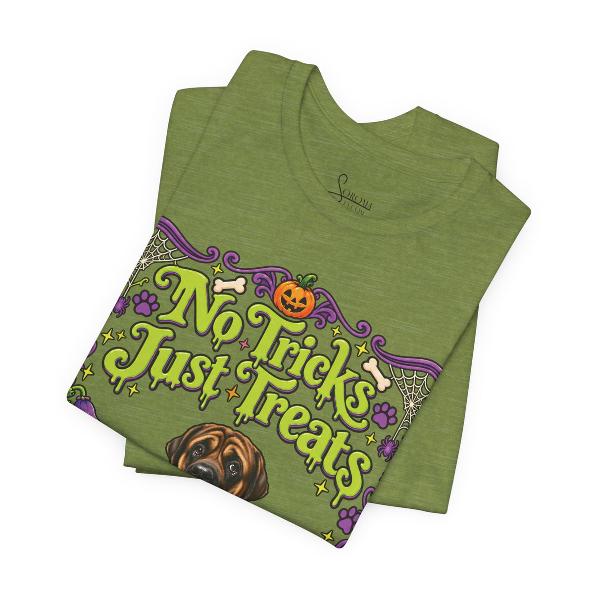 No Tricks just Treats Bat T-Shirt - Personalized