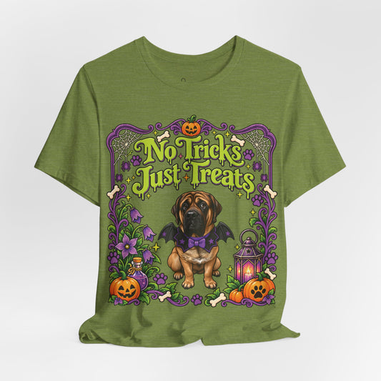 No Tricks just Treats Bat T-Shirt - Personalized