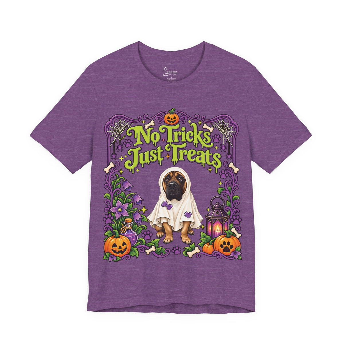 No Tricks just Treats Ghost T-Shirt - Personalized
