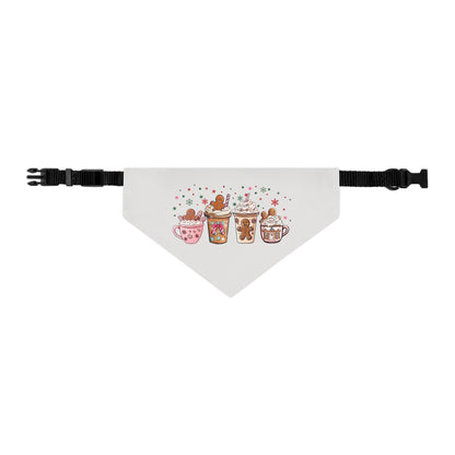 Ginger Coffee Christmas Pet Bandana Collar