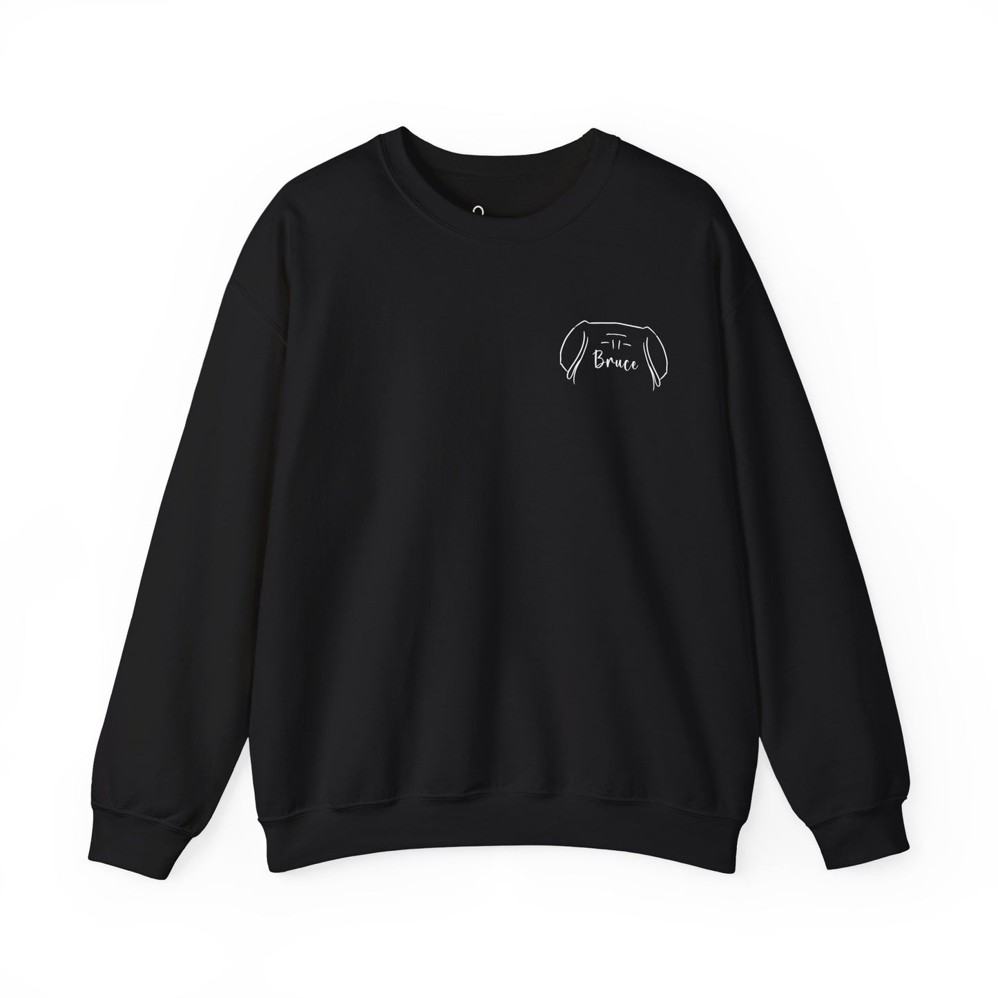 Mastiff Silhouette + Pet Name Sweatshirt - Personalized