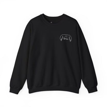 Mastiff Silhouette + Pet Name Sweatshirt - Personalized