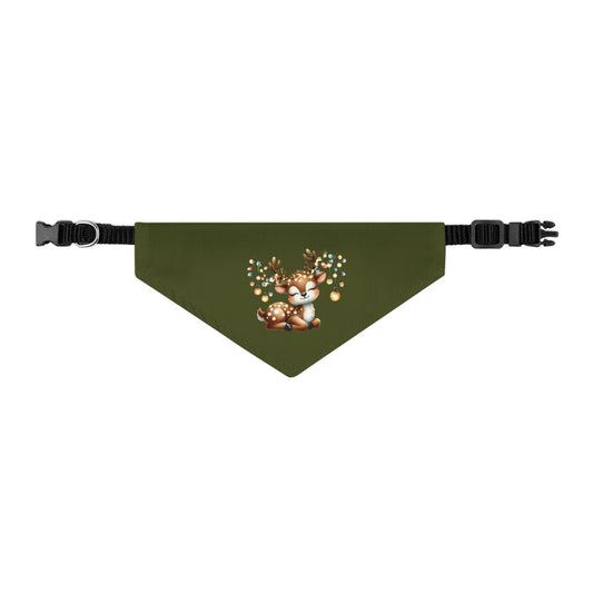 Reindeer Lights Pet Bandana Collar