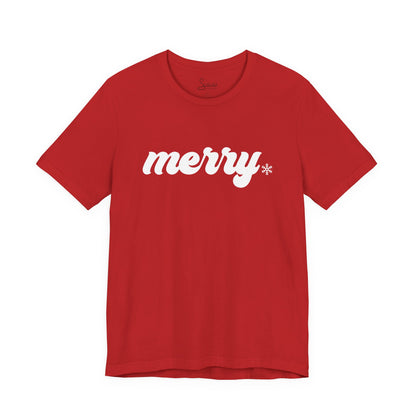 Merry Snowflake Dot T-Shirt