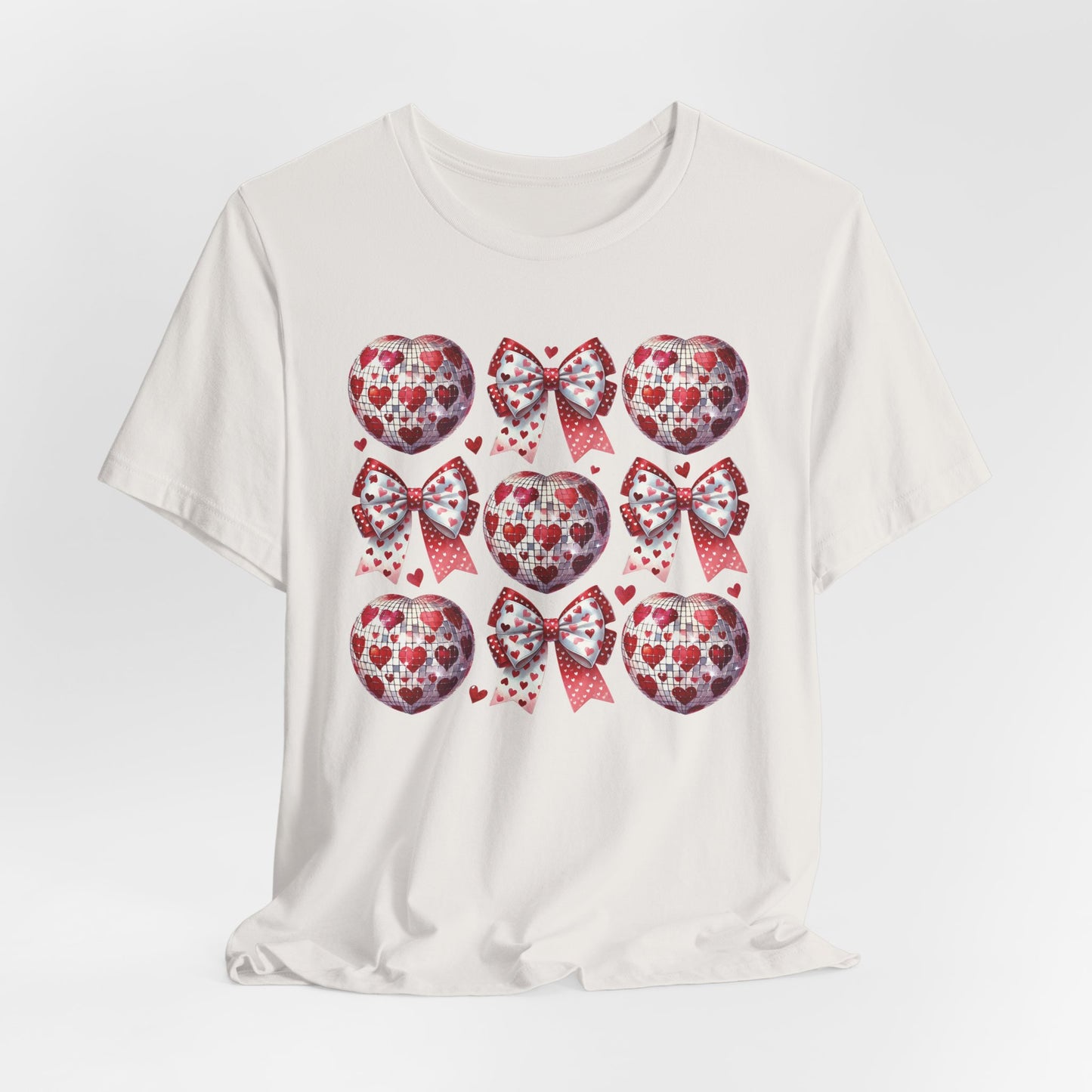 Bow Heart Disco Ball T-Shirt