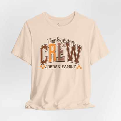 Thanksgiving Crew T-Shirt - Personalized