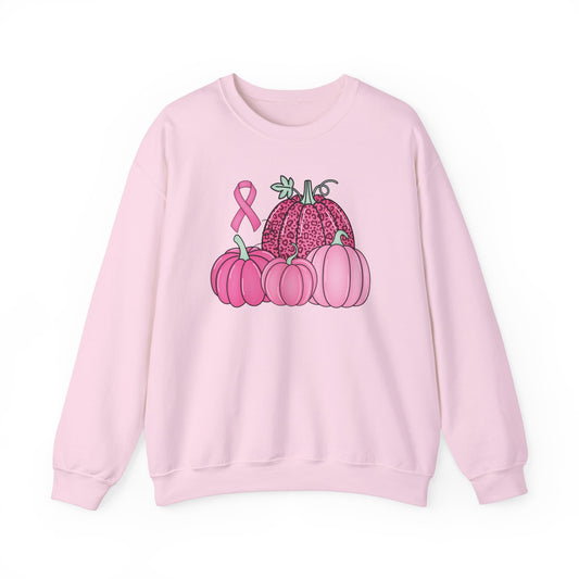 Pumpkin Breast Cancer Awareness Sweatshirt