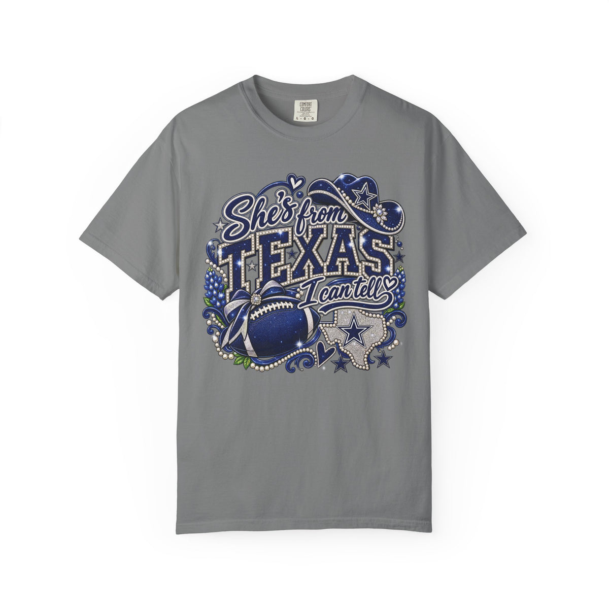 She is from Texas Football T-Shirt