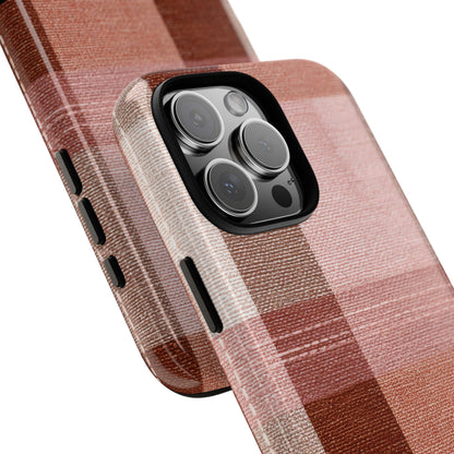 Plaid P Though Phone Case - Personalized