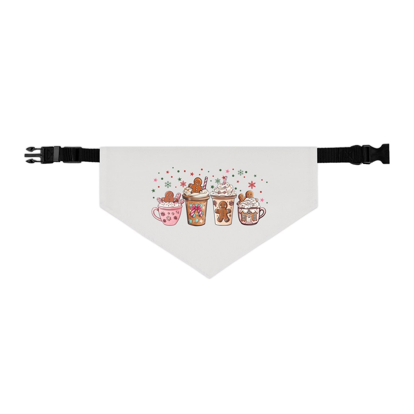 Ginger Coffee Christmas Pet Bandana Collar