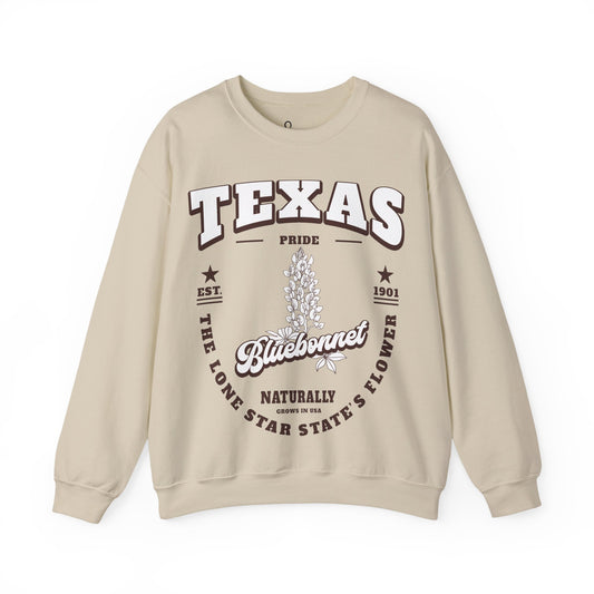Texas State Flower Bluebonnet Sweatshirt