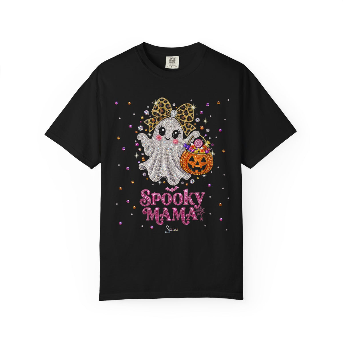 Spooky Mama Ghost Girl Dyed T-Shirt