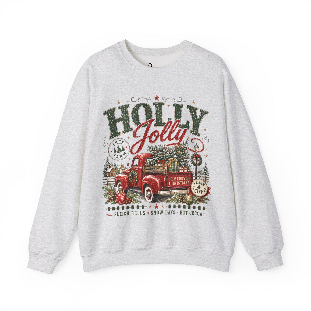 Holly Jolly Christmas Truck Sweatshirt