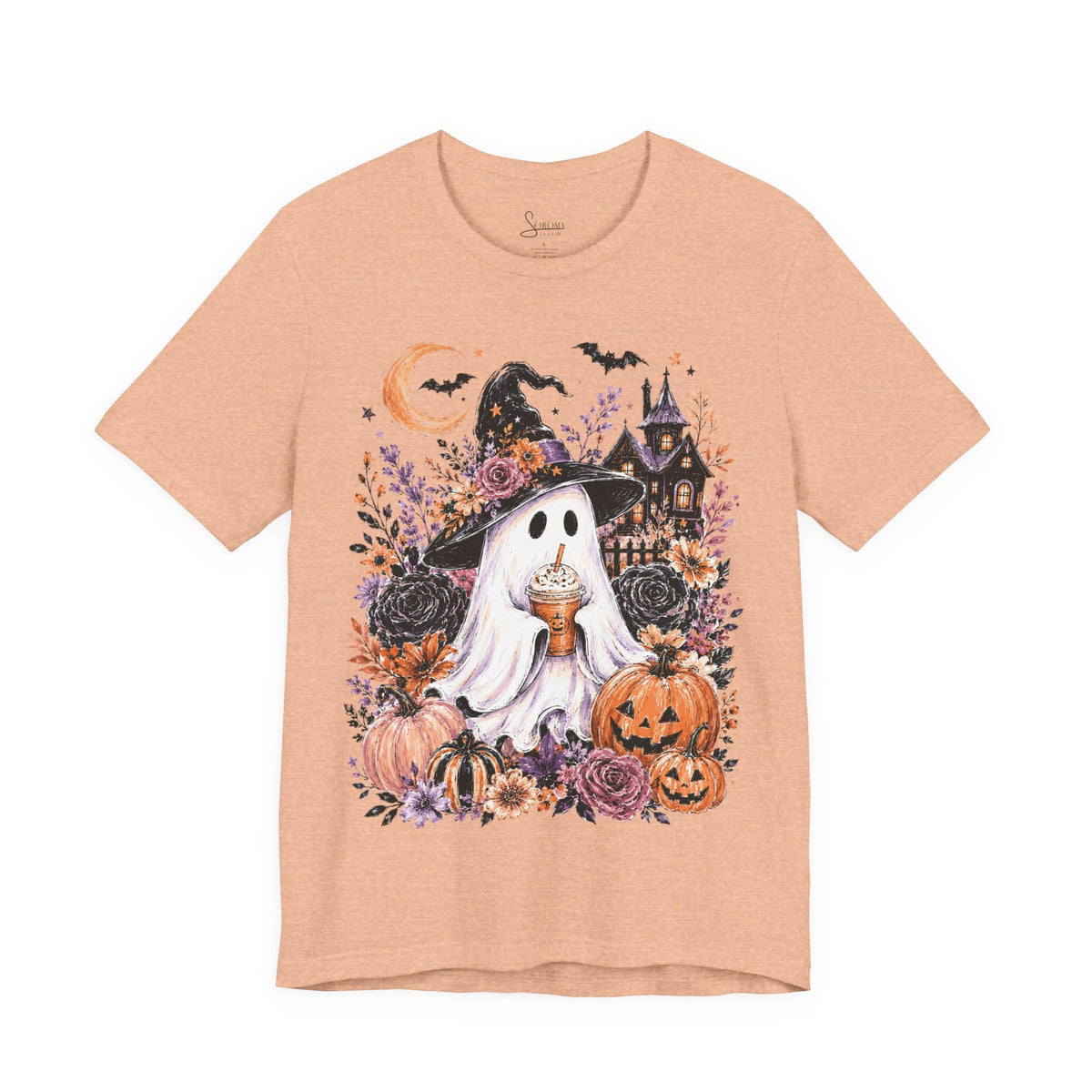 Ghost Drinking Pumpkin T-Shirt