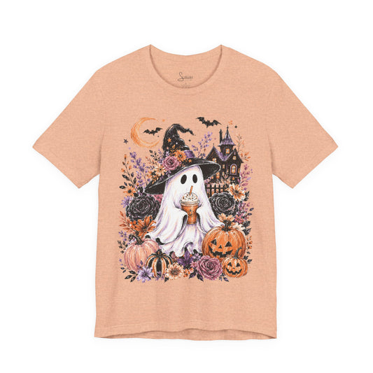 Ghost Drinking Pumpkin T-Shirt