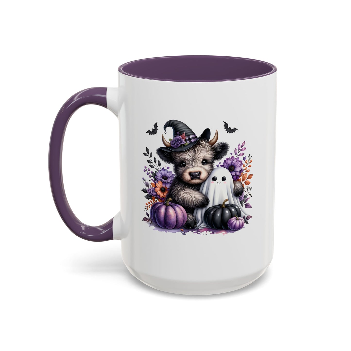 Cow Ghost Purple Pumpkin Mug