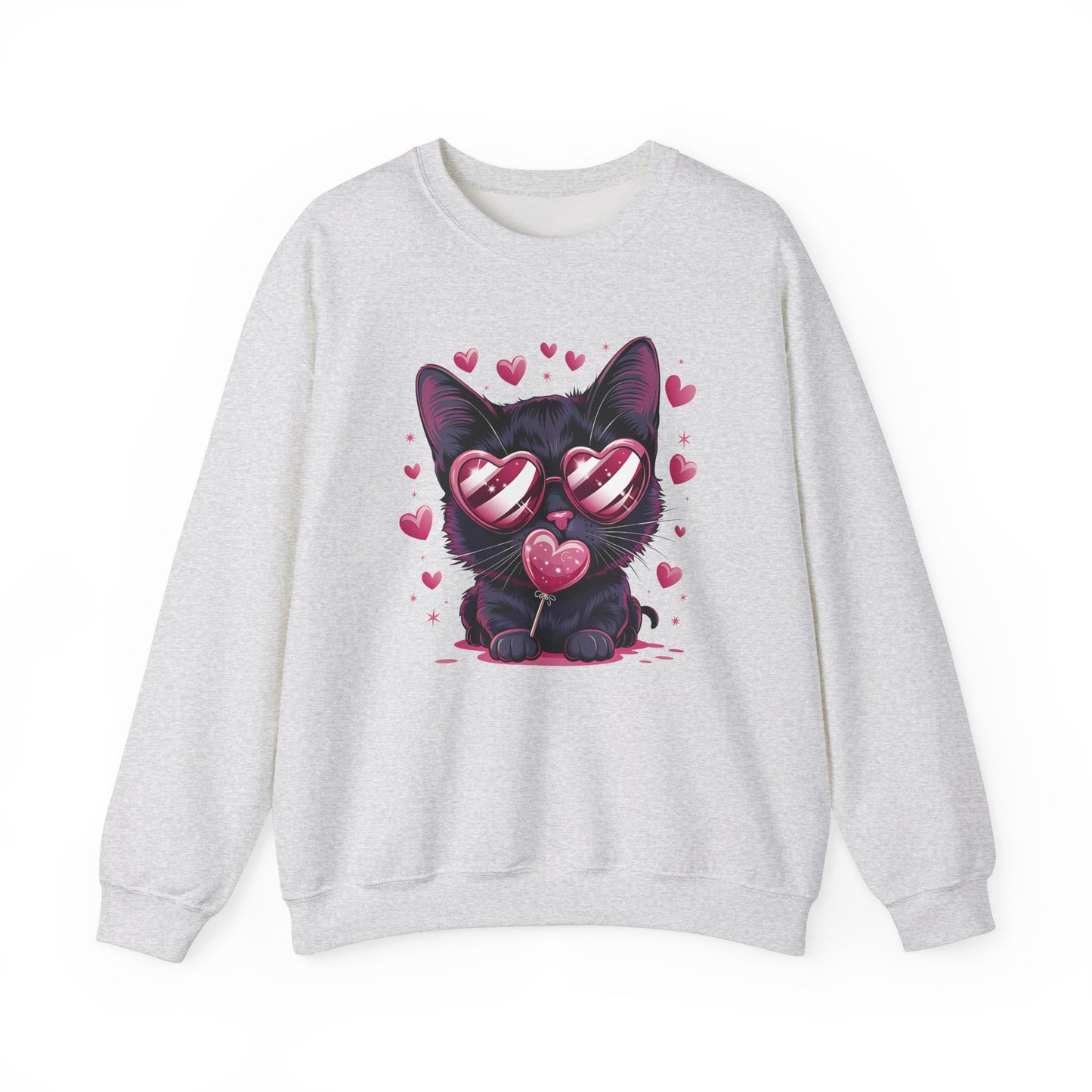 Cat Heart Sunglasses Sweatshirt