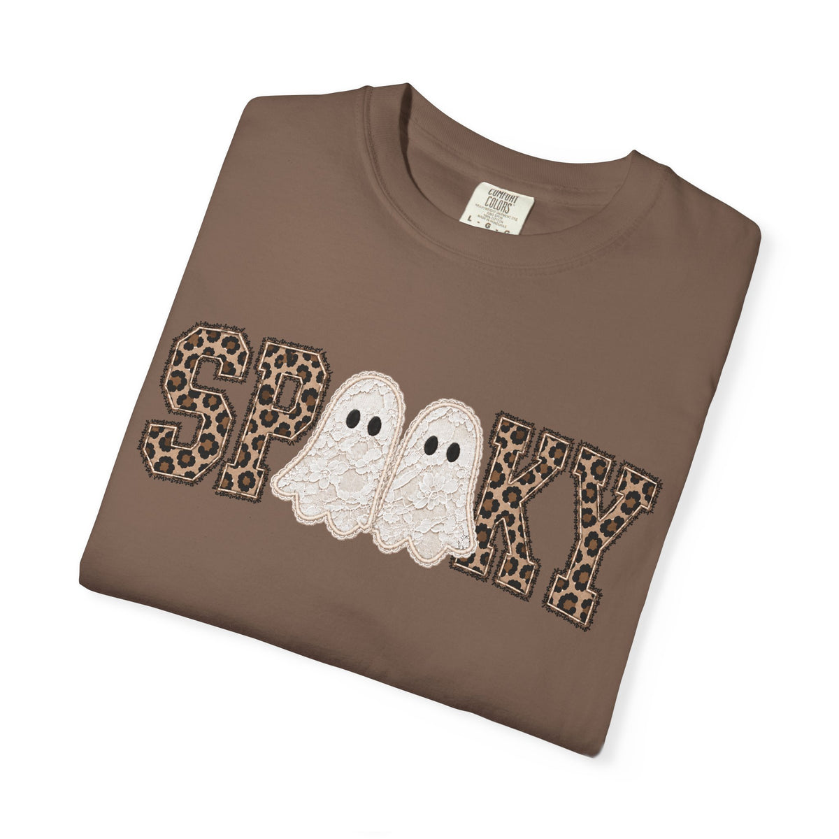 Spooky Ghost Leopard Lace Dyed T-Shirt