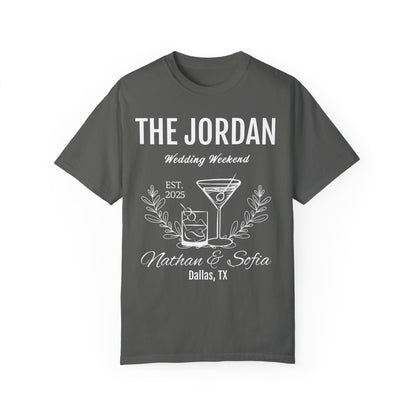 Wedding Weekend Dyed T-Shirt - Personalized