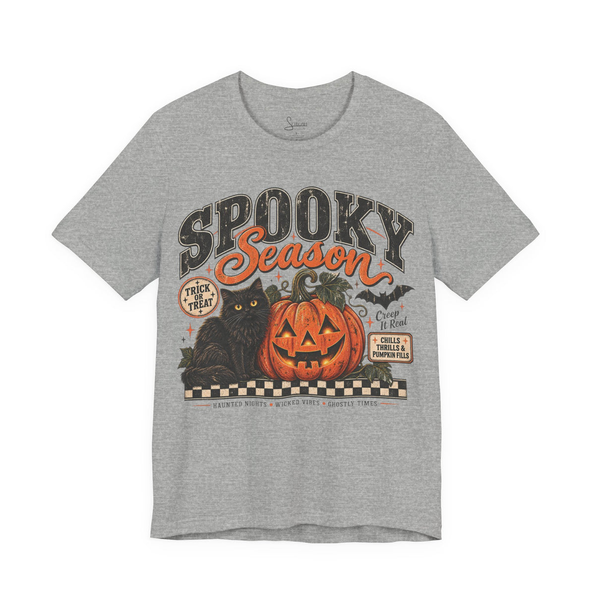Spooky Season Cat Pumpkin T-Shirt