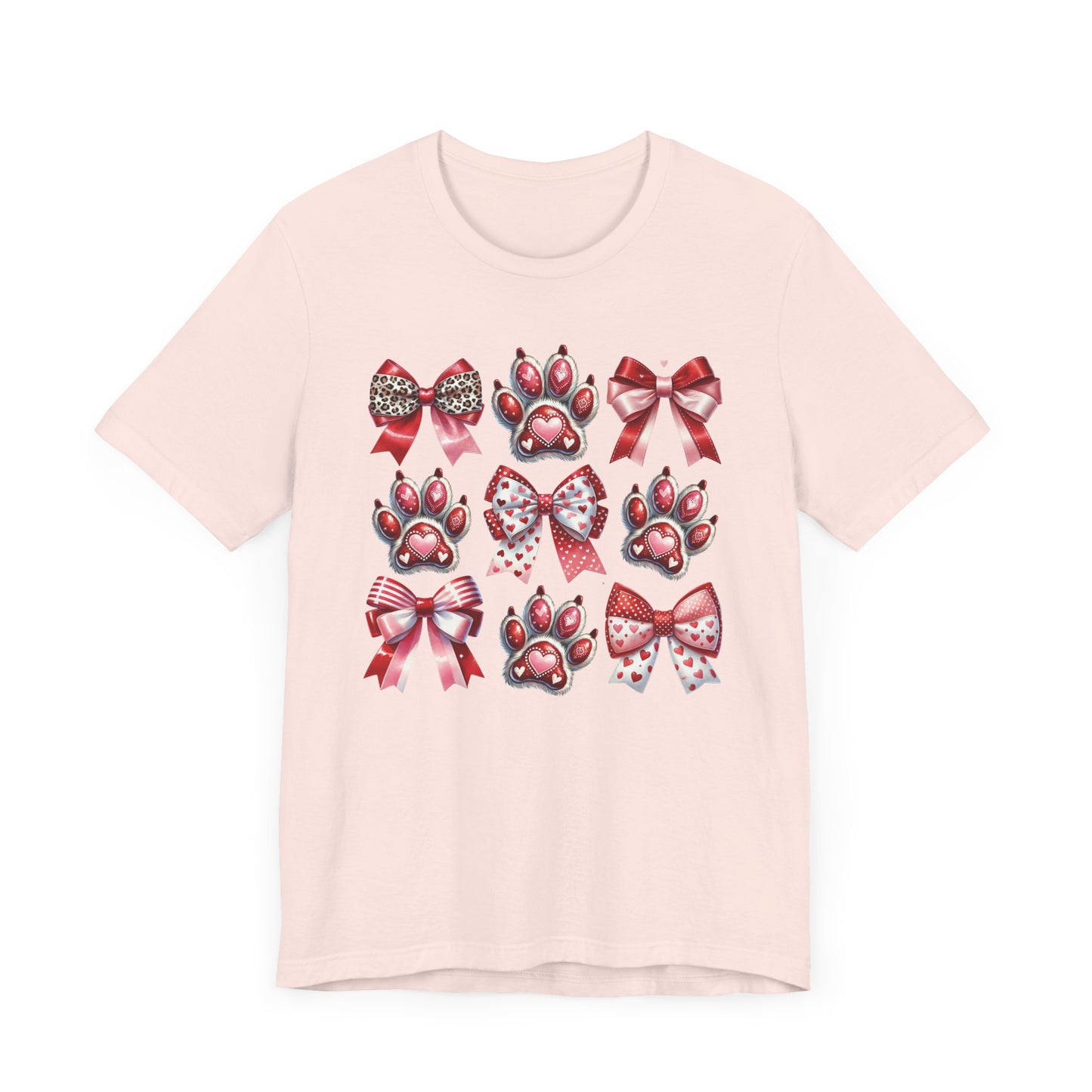 Red Bows Paws T-Shirt