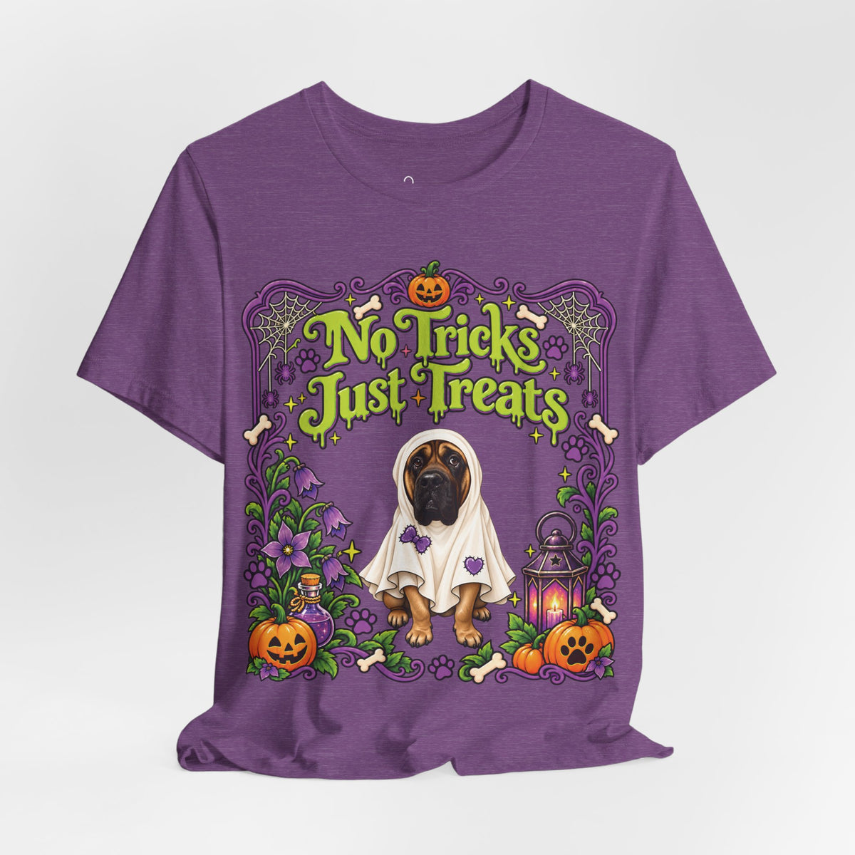 No Tricks just Treats Ghost T-Shirt - Personalized