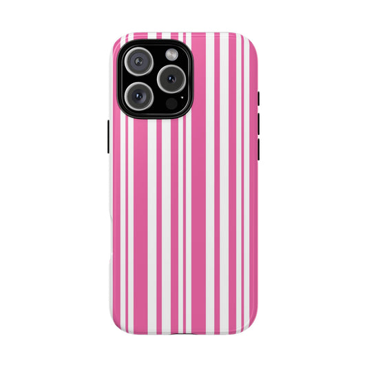 Striped Pink Tough Phone Case