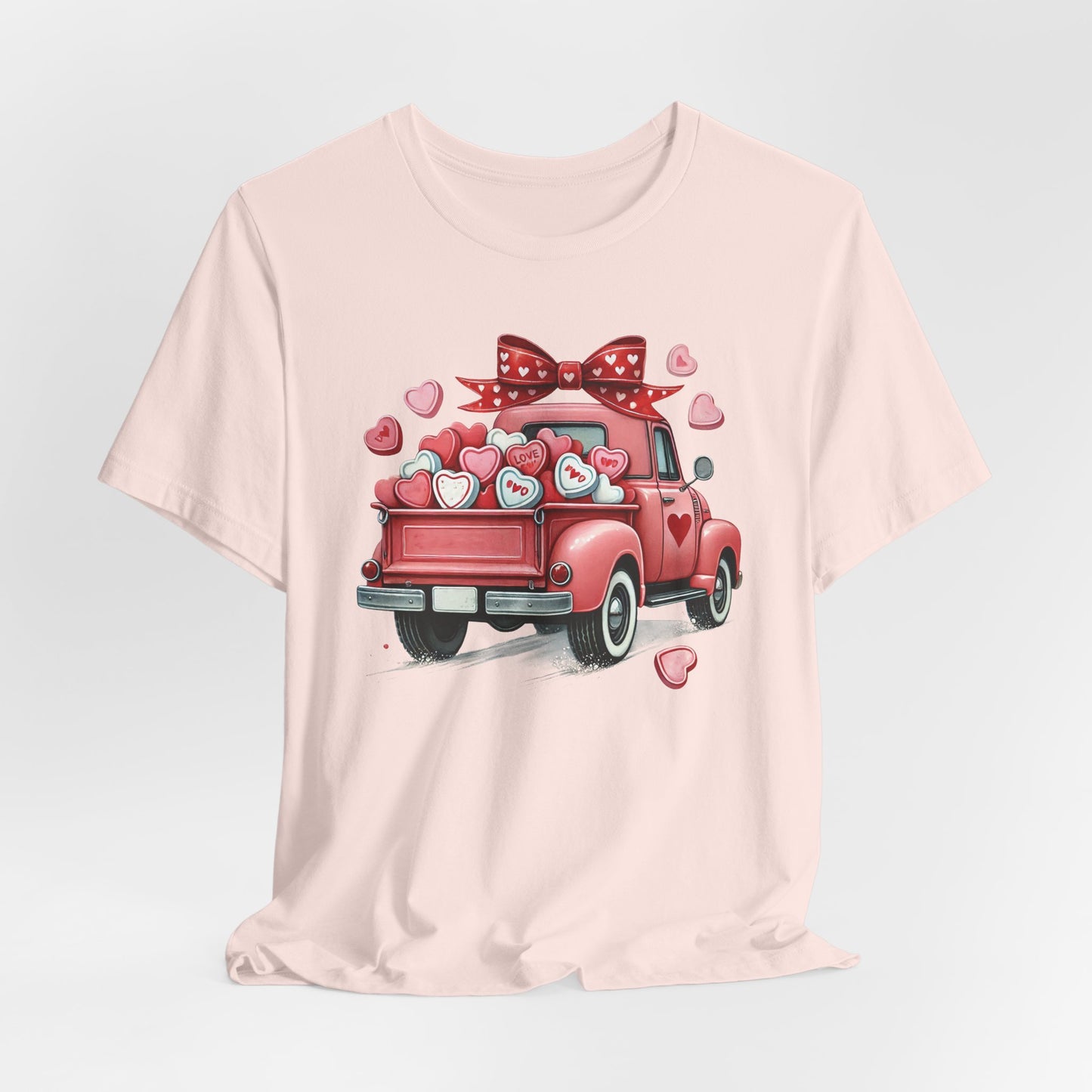 Truck Red Hearts T-Shirt