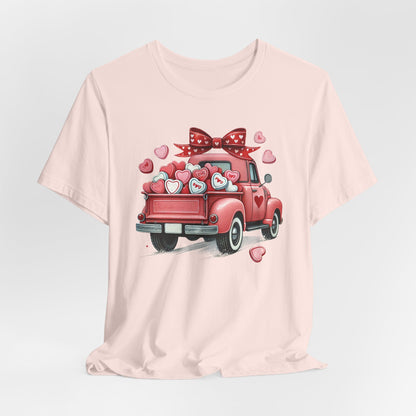 Truck Red Hearts T-Shirt