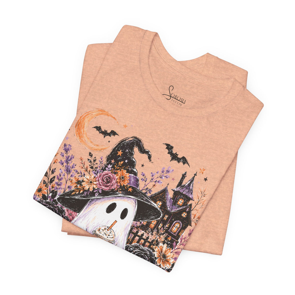 Ghost Drinking Pumpkin T-Shirt