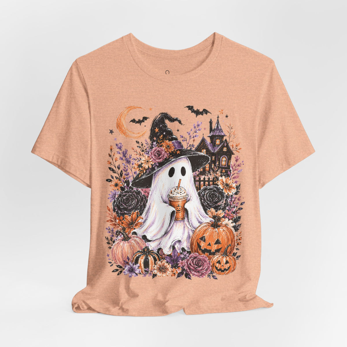 Ghost Drinking Pumpkin T-Shirt