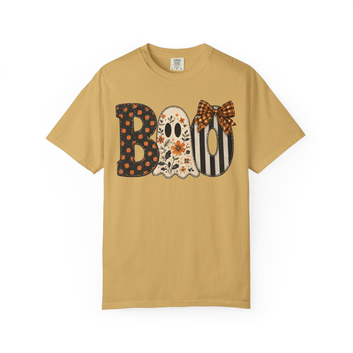 Boo Fall Ghost  Dots Dyed T-Shirt