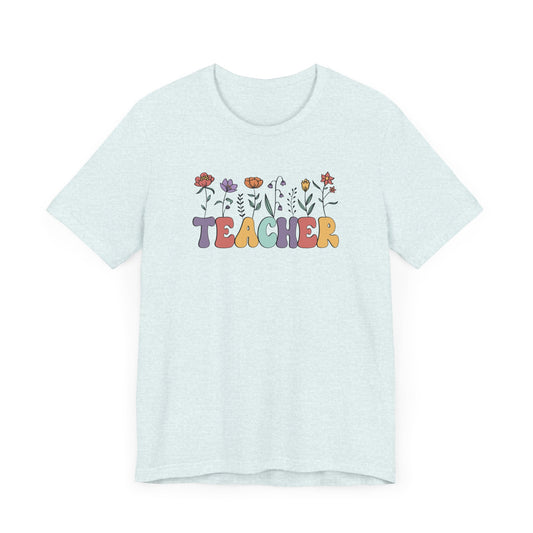 Teacher Floral T-Shirt