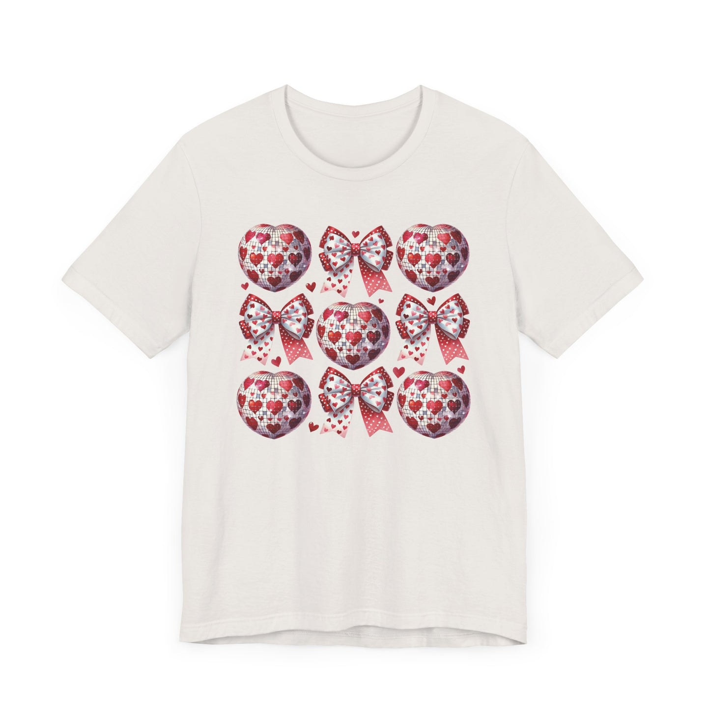 Bow Heart Disco Ball T-Shirt