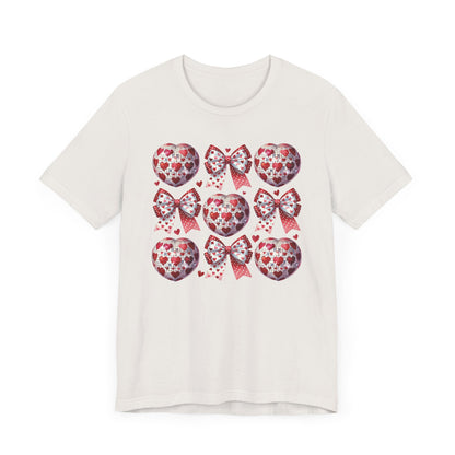 Bow Heart Disco Ball T-Shirt