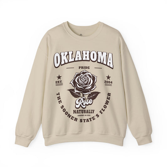 Oklahoma State Flower Rose Sweatshirt
