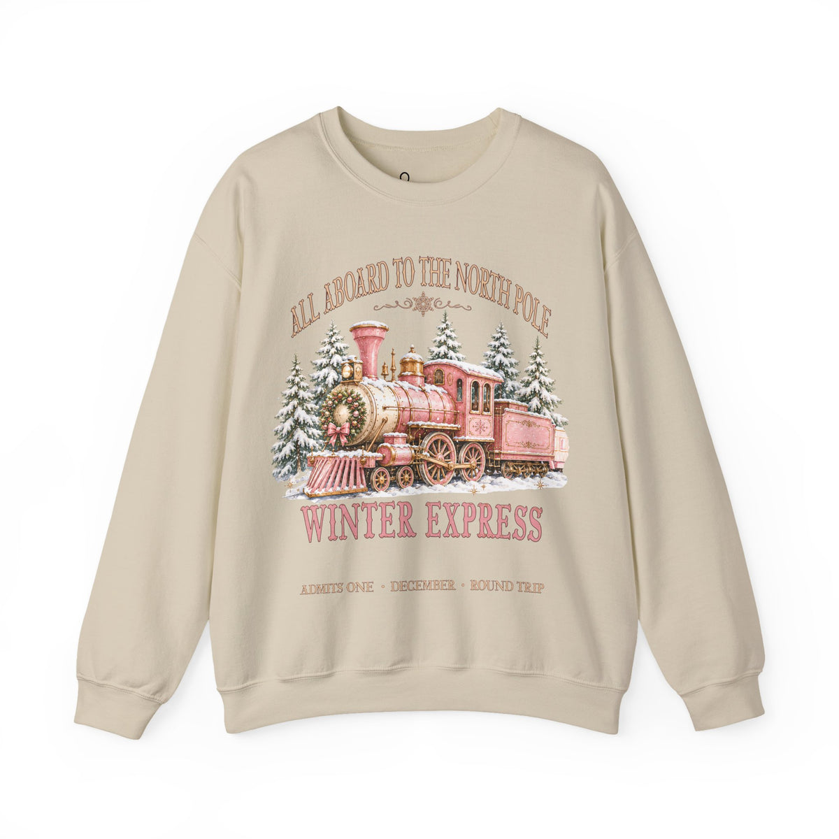 North Pole Pink Train Sweatshirt
