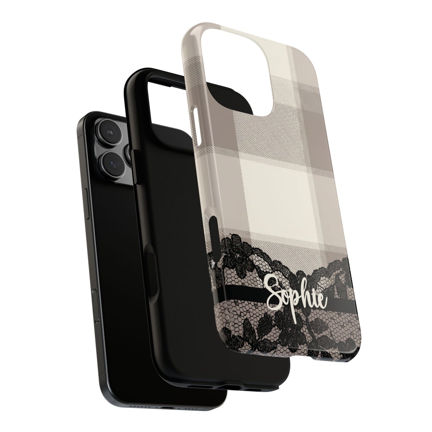 Plaid N Though Phone Case - Personalized