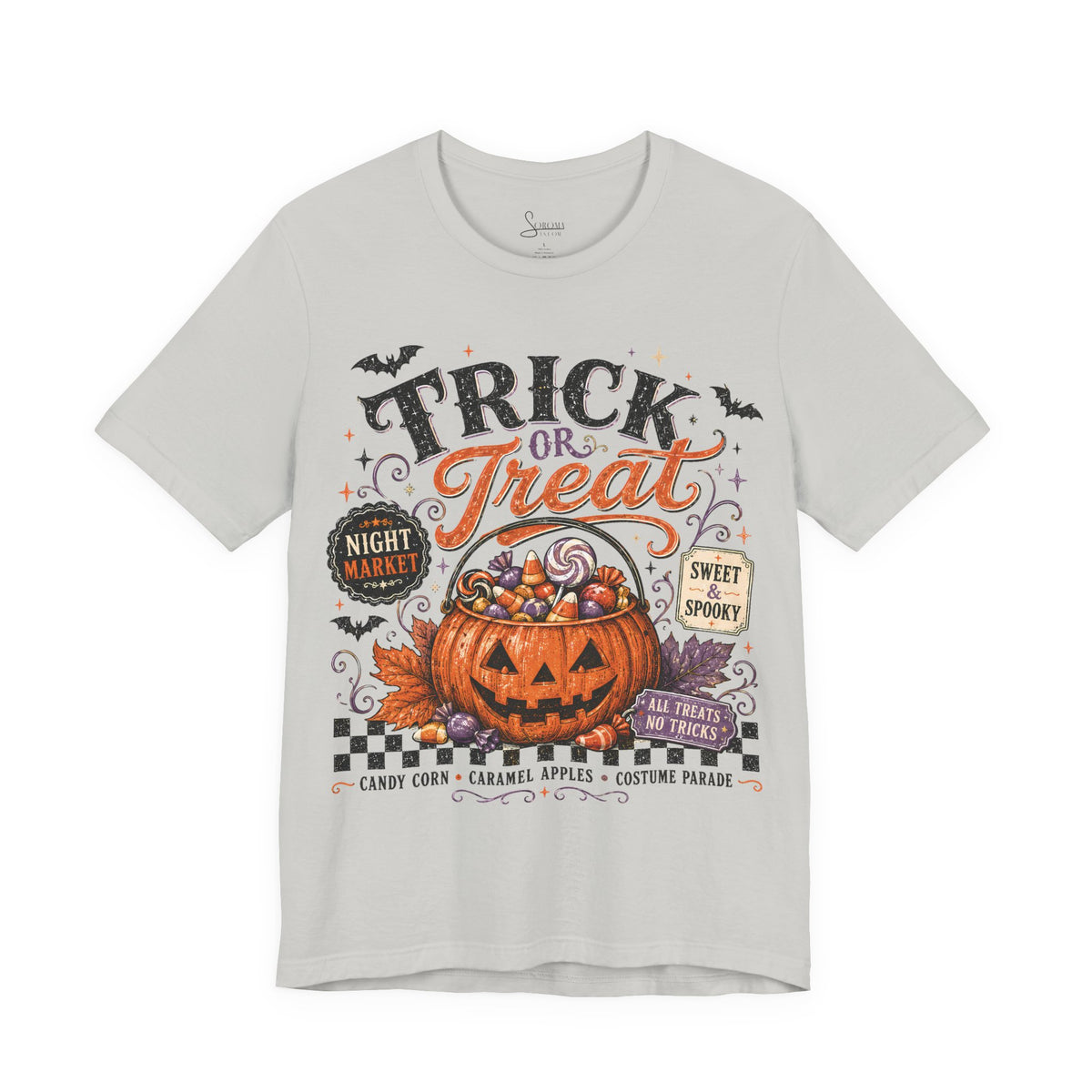 Trick or Treat Candy Corn Pumpkin T-Shirt