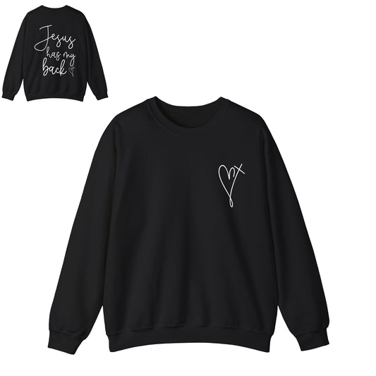 Jesus has my Back Sweatshirt