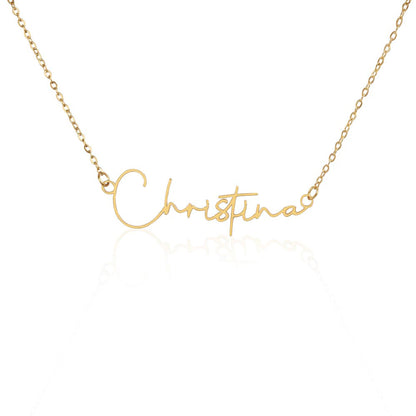 Signature Name Necklace - Personalized Name