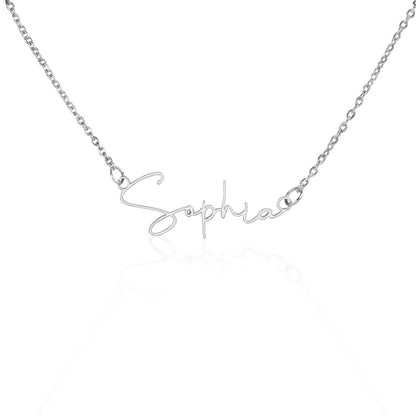 Signature Name Necklace - Personalized Name