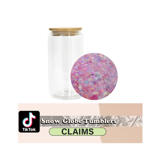 Snow Globe Glass Tumbler - TikTok Live Claim